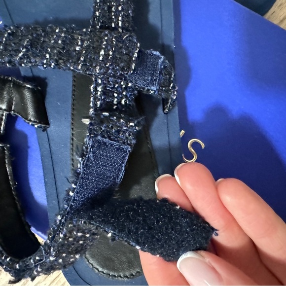 STUART WEITZMAN Vail Sport Fae-Fall Tweed Sandals in size 7.5 - Picture 9 of 10